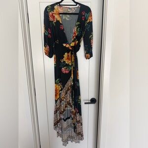 FARM Rio Navy Floral Maxi Dress